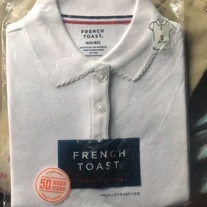 Girls French Toast short sleeve polo uniform top